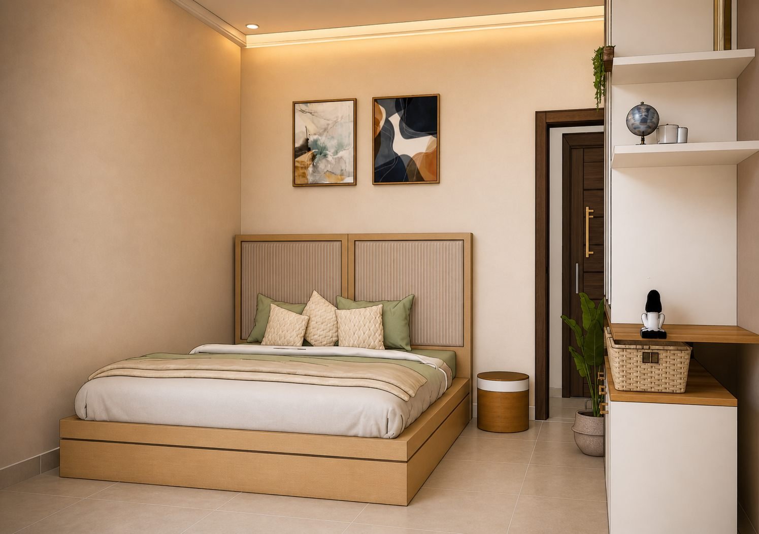 3D guest room visualisation by Design DNA